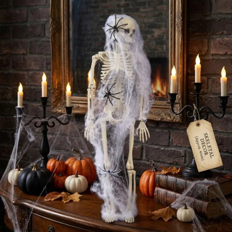 40cm Movable Skeleton Halloween Decoration – Hang or Stand