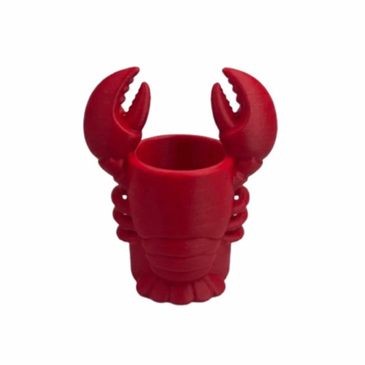 3D Lobster Pencil Holder – Desk Organizer & Makeup Brush Cup Desktop Pencil Holder Oasis Select 3.35x1.97x3.94 in