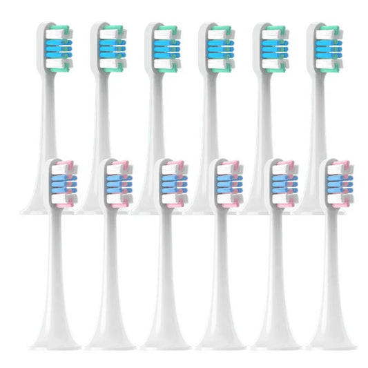12-Pack Brush Heads for Xiaomi Mijia T300/T500/T700 | Soft Electric Toothbrush Heads Peaceful Pleasures Health and Wellness