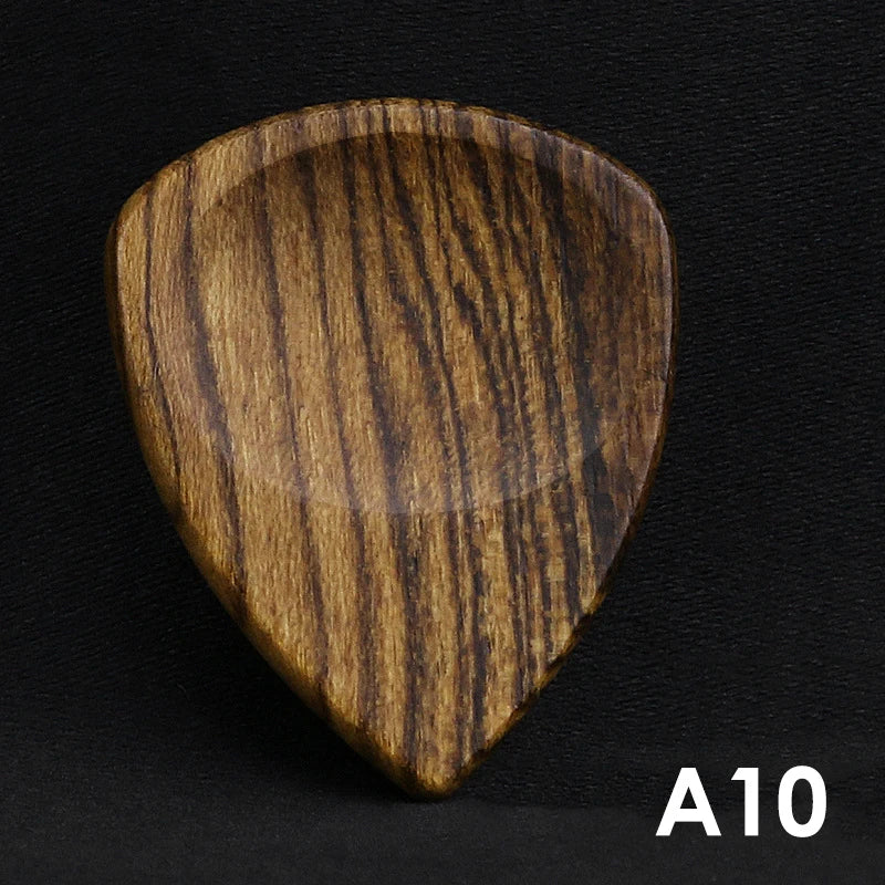Wooden Acoustic Guitar Picks Bass Ukulele Plectrum Hearted Shape