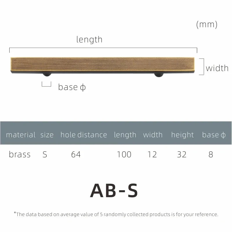 Brass Cabinet Pulls & Knobs – Modern Square Drawer Handles