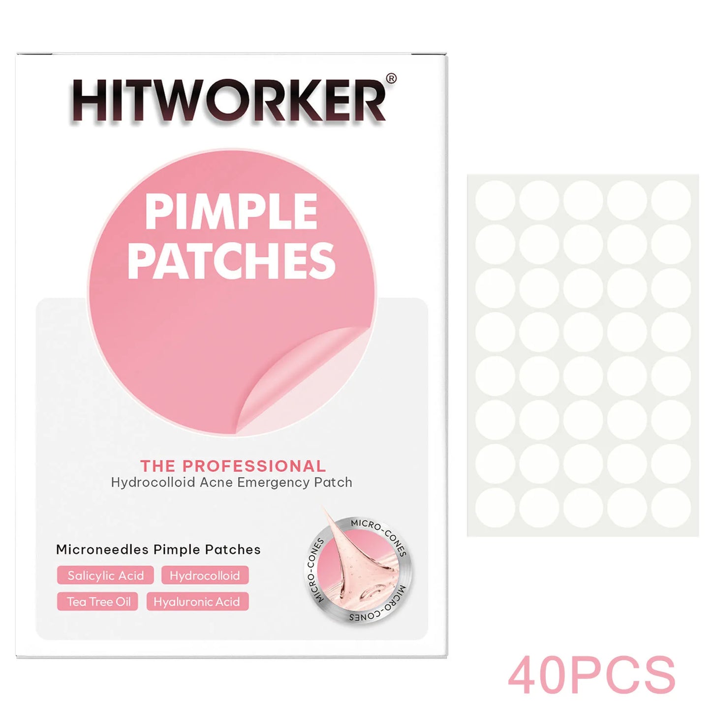 Invisible Waterproof Hydrocolloid Acne Patches – All Skin Types