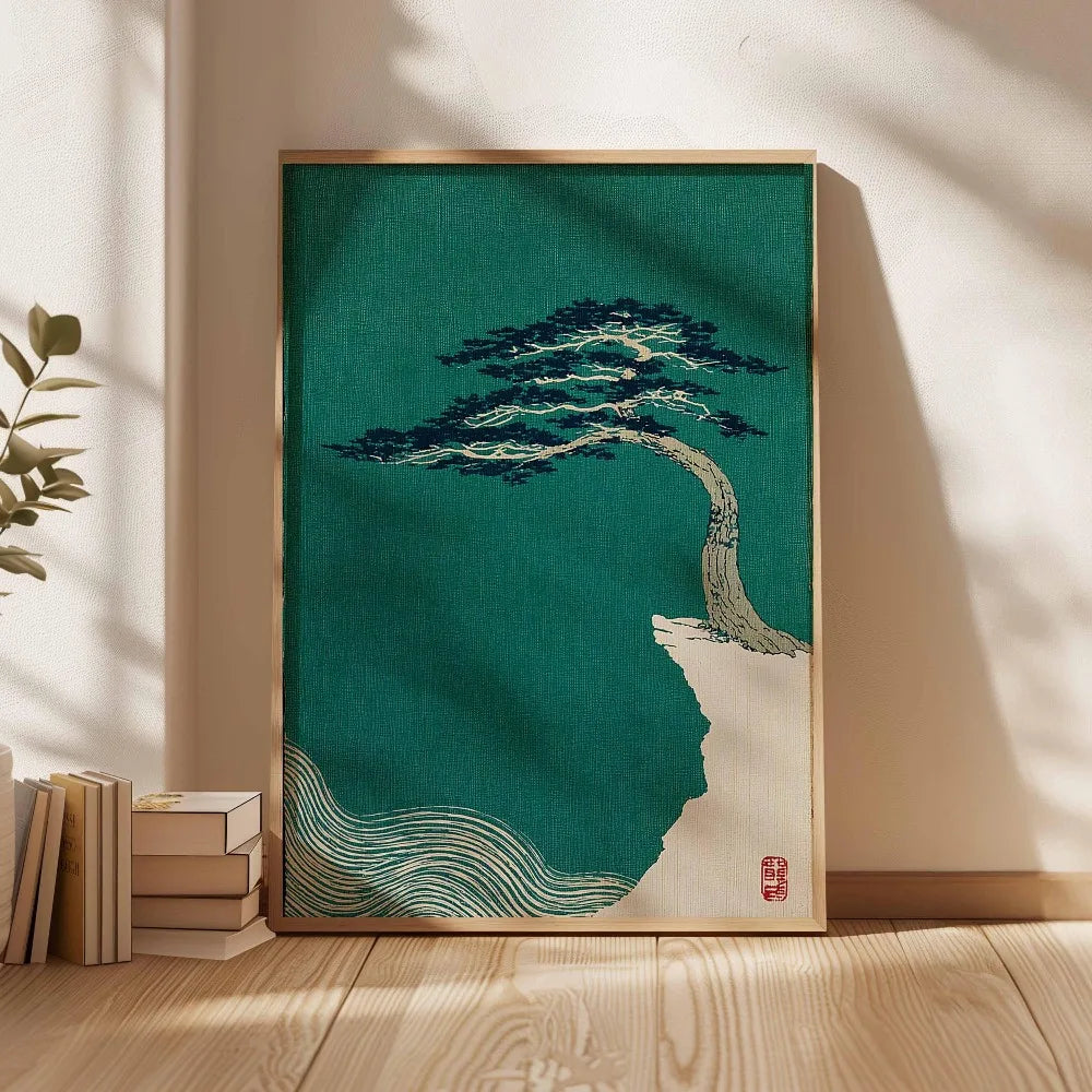Japanese Tree Canvas Wall Art | Unframed Modern Print Canvas Wall Art Peaceful Pleasures Health and Wellness