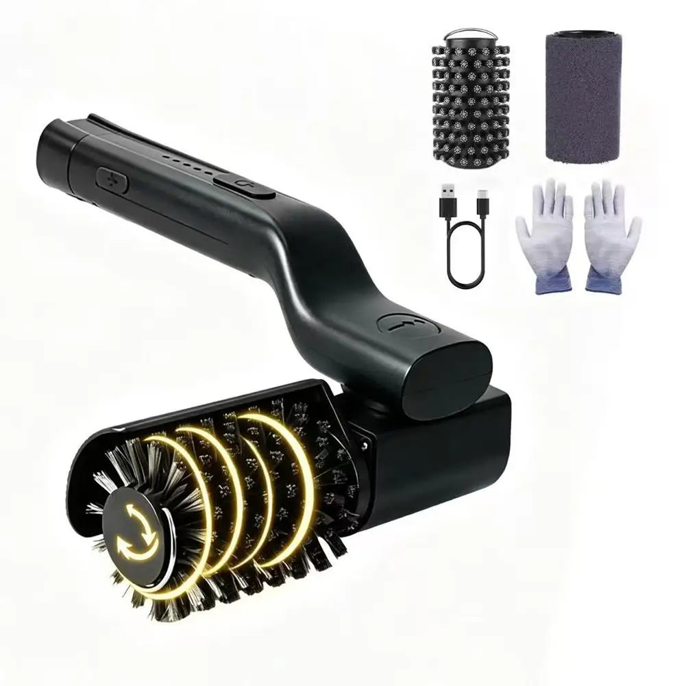 180° Rotatable Head Deep Electric Cleaning Grill Brush Heavy Oil Barbecue Cleaning Grid Brush Outdoor Camping Kitchenware Tools Peaceful Pleasures Health and Wellness 1pcs