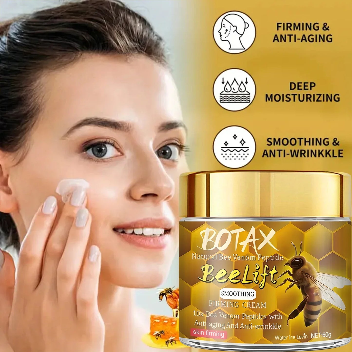 Bee Venom Peptide Face Cream – Firming & Retinol 60g