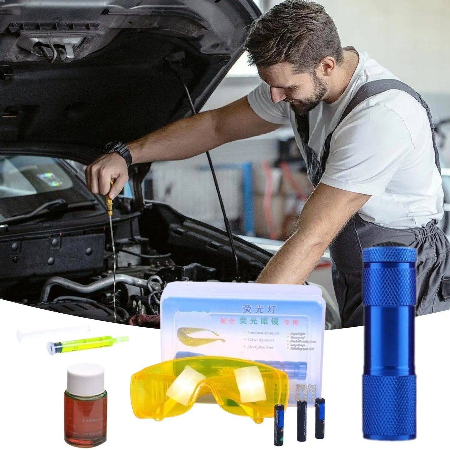 Car AC UV Fluorescent Leak Detection Kit – Auto & Home