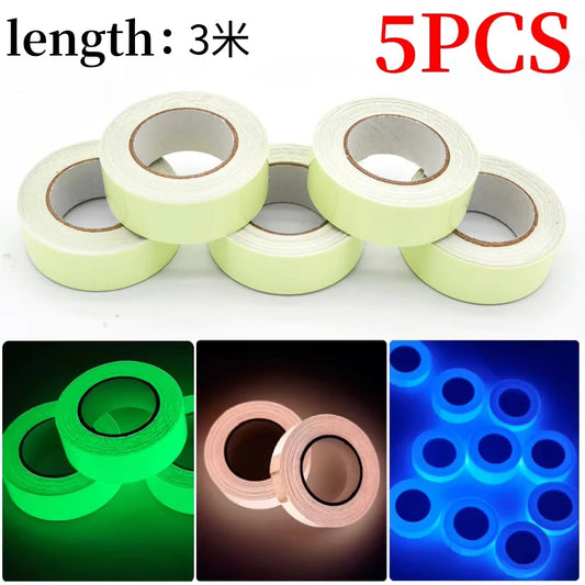 Luminous Fluorescent Night Self-adhesive Glow In The Dark Sticker Tape Safety Security Home Decoration Warning Adhesive Tape Peaceful Pleasures Health and Wellness