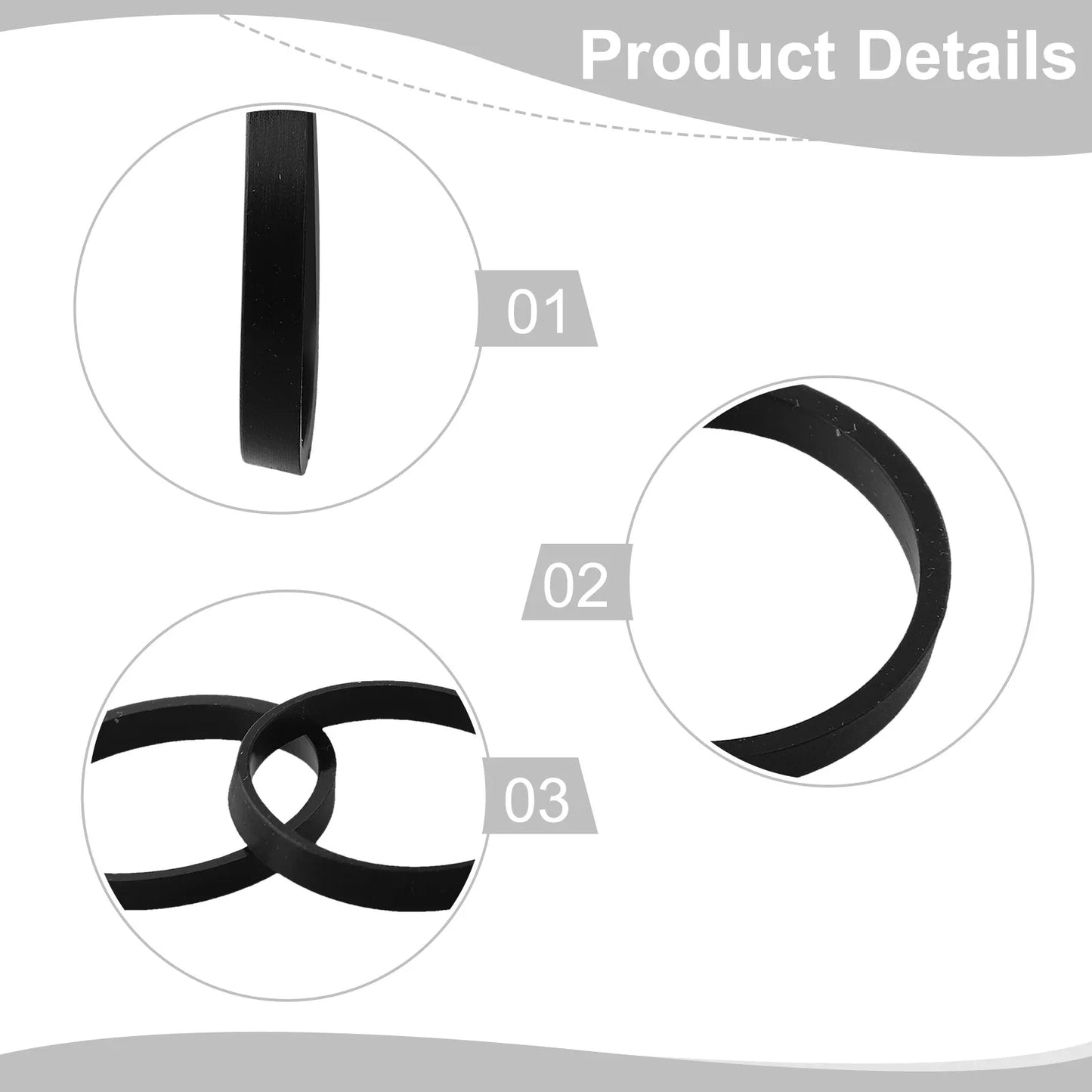 6-Pack 40mm Rubber Washers for Sink & Drain Pipe Fittings