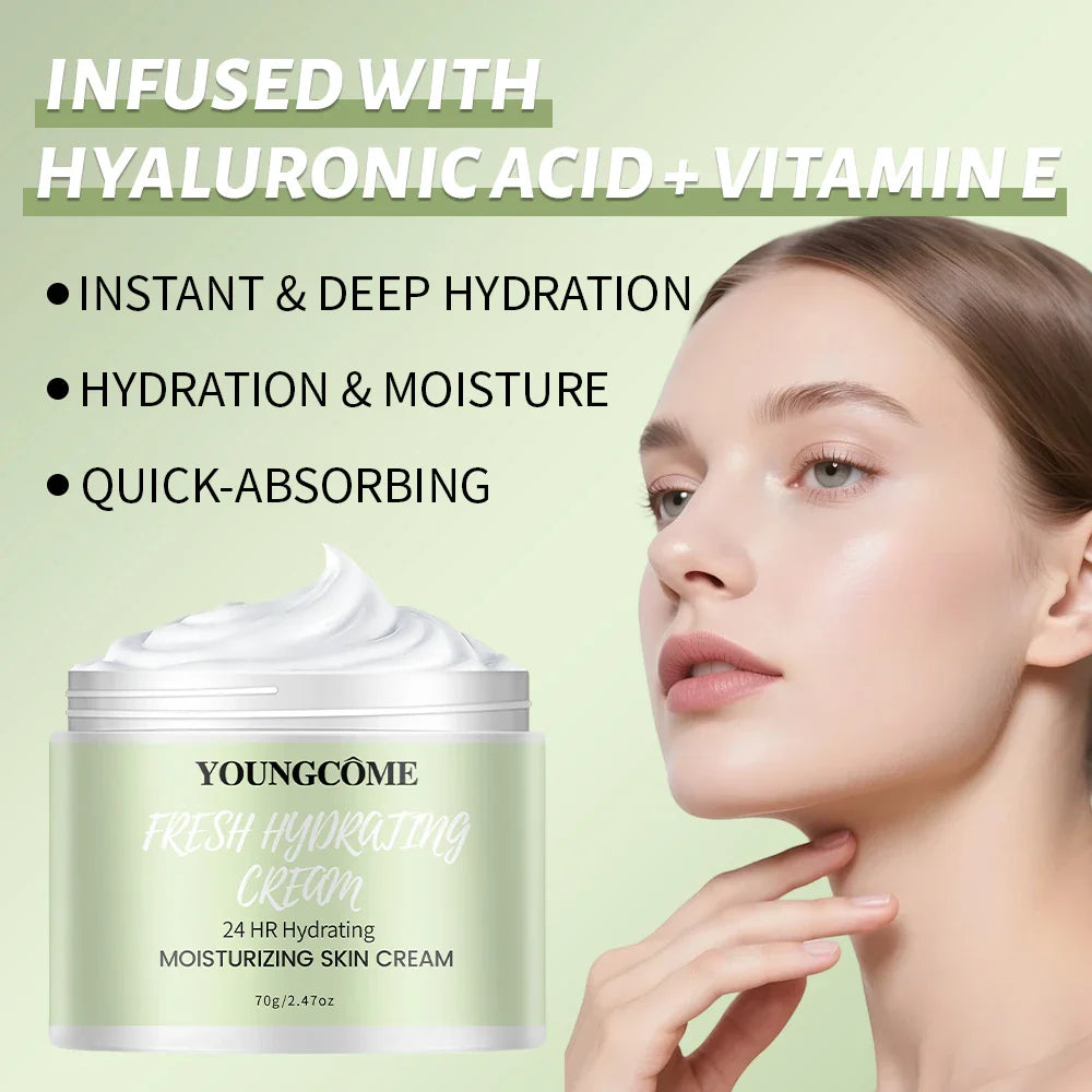 YOUNGCOME Hydrating Gel Cream – Hyaluronic Acid & Vitamin E 24H