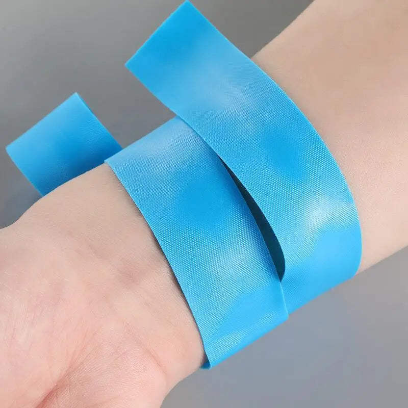 5pcs Disposable Tourniquet Non-latex Tourniquet Blue TPE Silicone Safety First Aid Props Outdoor Sports Camping Equipment Peaceful Pleasures Health and Wellness