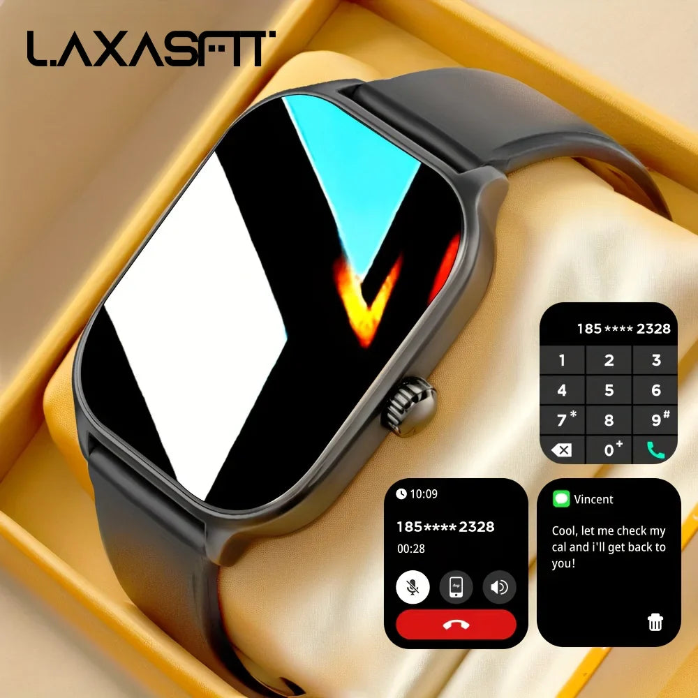LAXASFIT H9 Smart Watch – Bluetooth Calls & Fitness Tracker