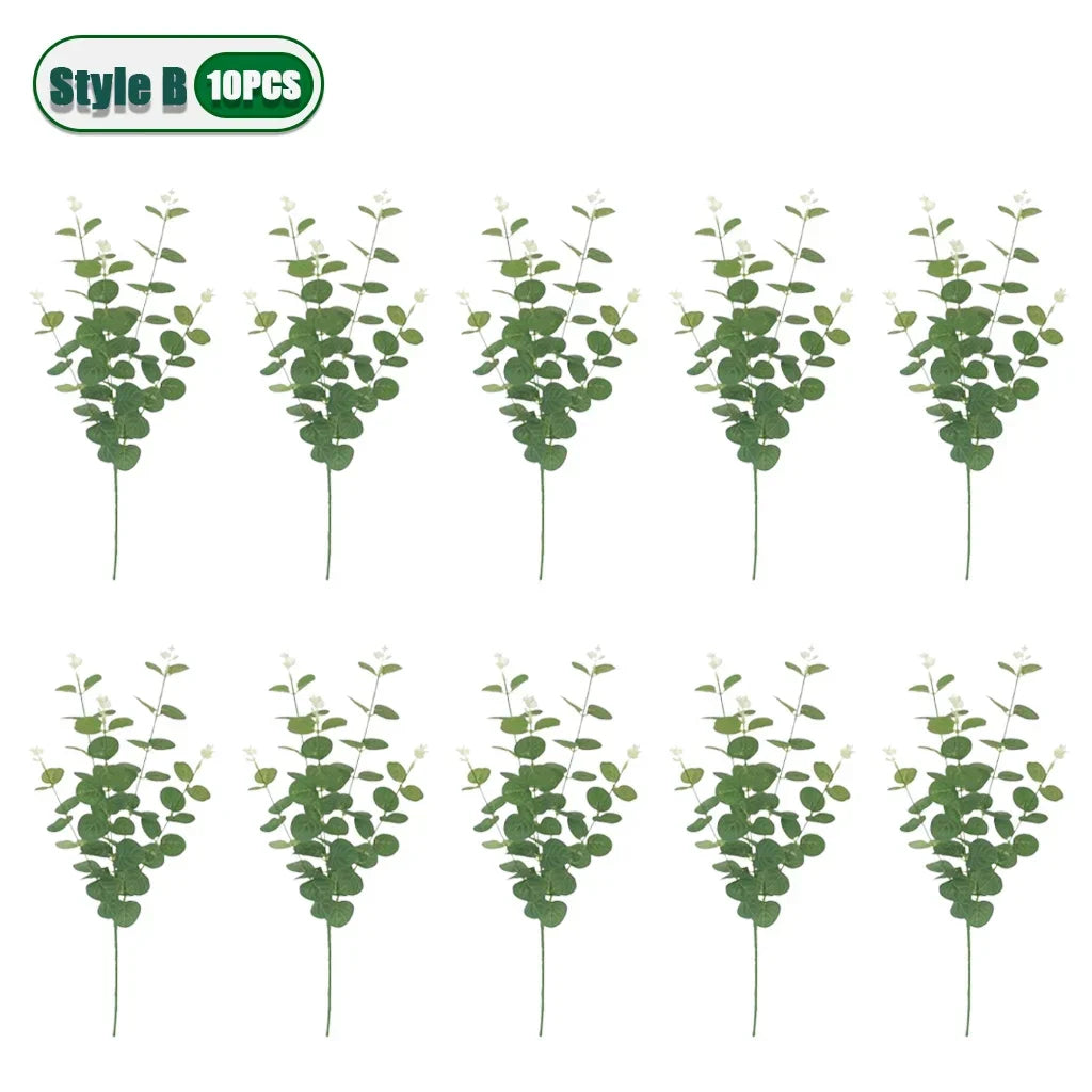 Artificial Eucalyptus Stems – 3 Styles Silver Dollar Leaf Picks