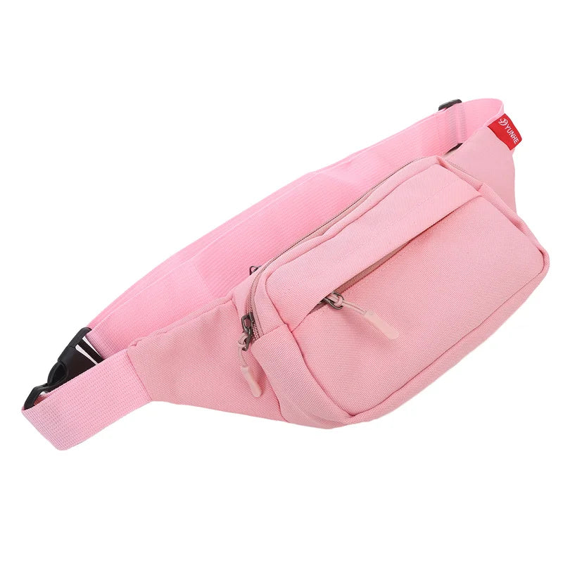 Canvas Fanny Pack Belt Bag – 3 Pockets, Men & Women
