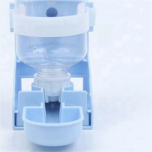 A36T-3X 500ML Pet Parrots Birds Drinker Pigeon Drinking Water Feeder Bowl Cat Dog Cage Hanging Water Dispenser Device Peaceful Pleasures Health and Wellness blue