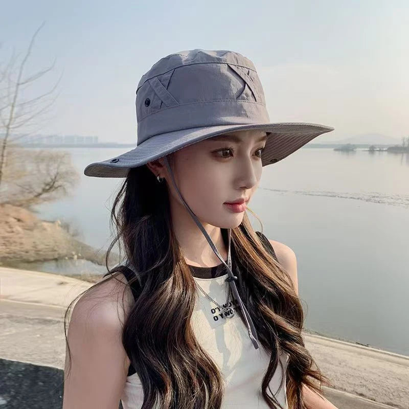 Wide Brim Unisex Bucket Sun Hat – Fishing, Hiking & Outdoor