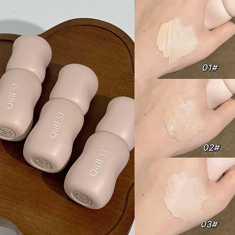 QIBEST Liquid Concealer Matte High Coverage Waterproof Oil Control Moisturizing Lasting Concealer Professional Face Cosmetics Peaceful Pleasures Health and Wellness
