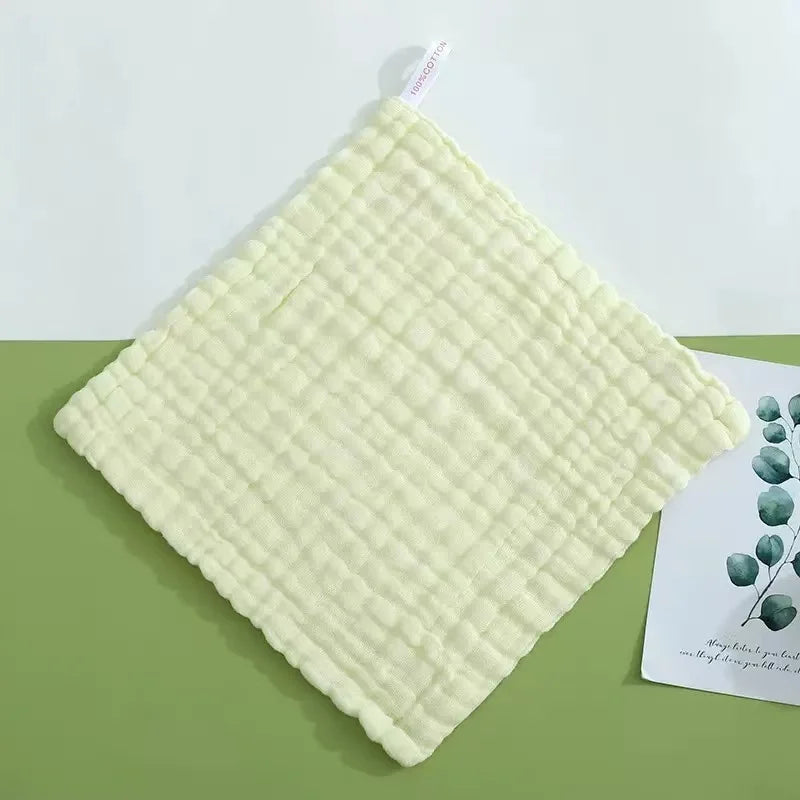 5-Pack Baby Muslin Washcloths | 6-Layer Soft Cotton Gauze Towels