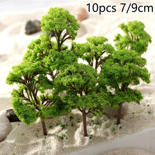 10pcs 7cm Miniature Tree Models – Train, Wargame & Diorama Scenery Miniature Scenery Trees Oasis Select
