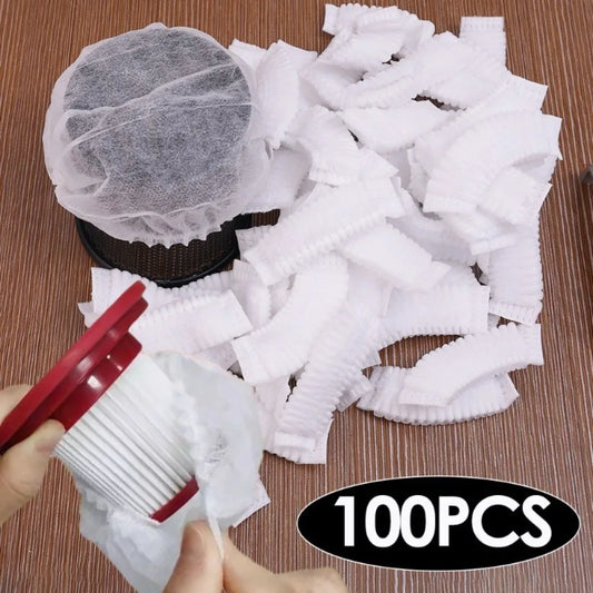Disposable Vacuum Cleaner Filter Protective Cover Washable Nonwoven Peaceful Pleasures Health and Wellness Light Grey
