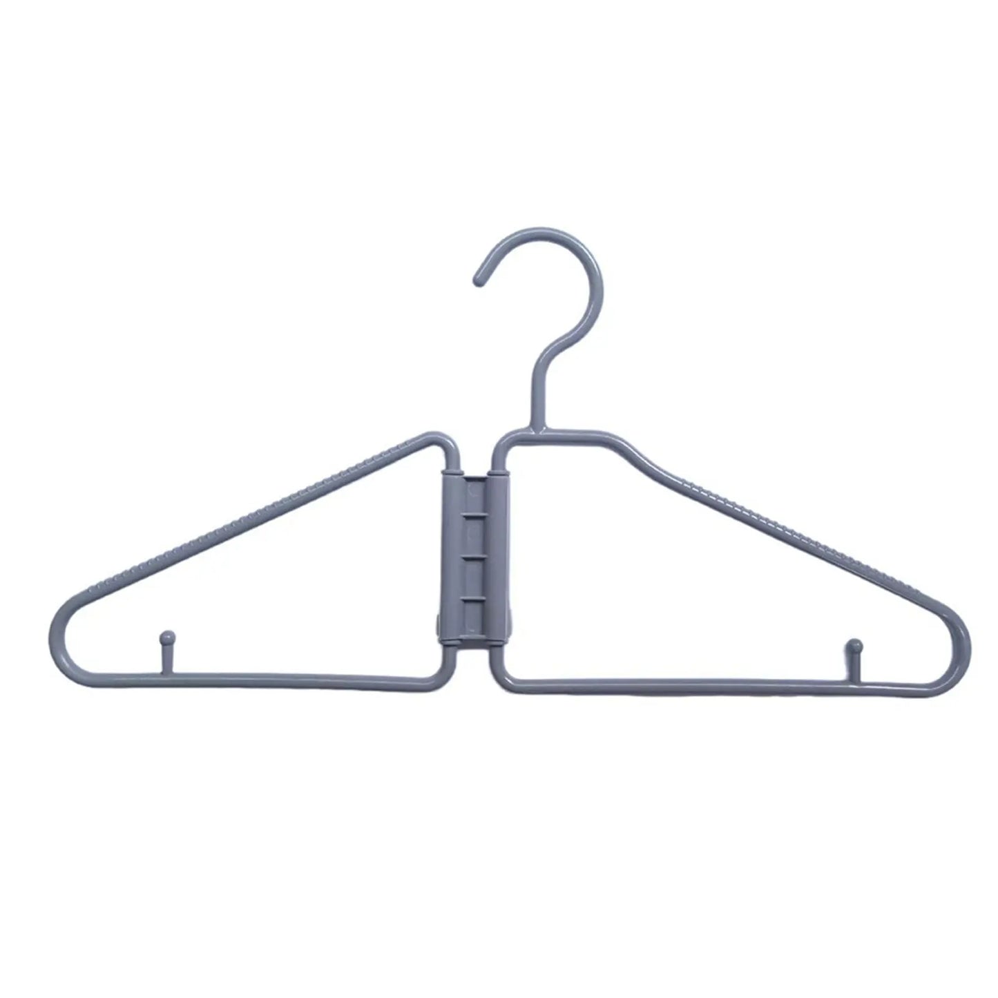 The Coat Hinger Foldable Coat Hanger 12 Pack Portable Travel Hangers Space Saving For Home Dorm Retractable Travel Drying Rack Peaceful Pleasures Health and Wellness Gray