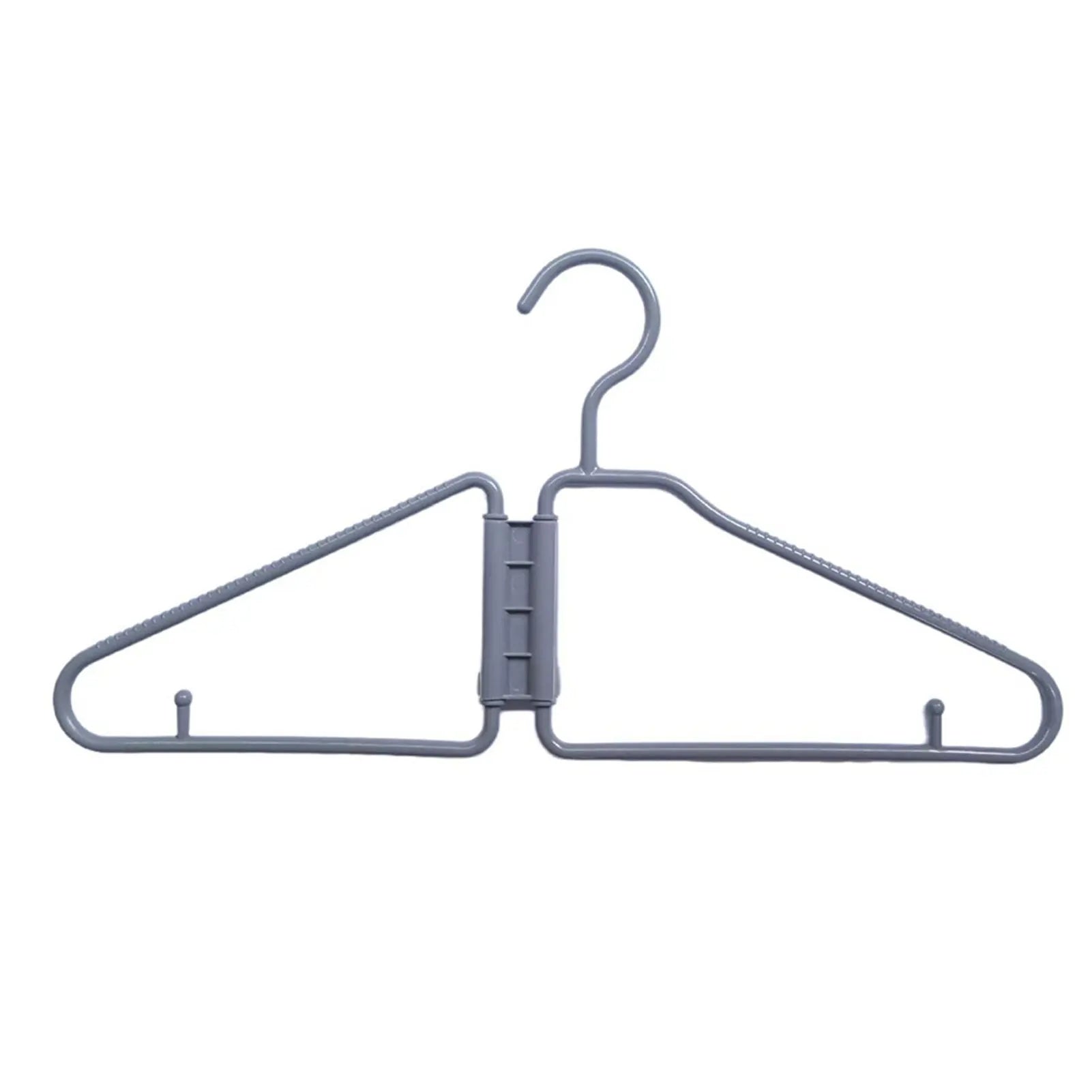 The Coat Hinger Foldable Coat Hanger 12 Pack Portable Travel Hangers Space Saving For Home Dorm Retractable Travel Drying Rack Peaceful Pleasures Health and Wellness Gray