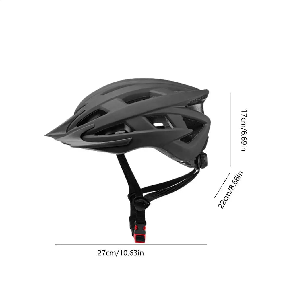 Unisex Breathable Bicycle Helmet Safety Hard Hat For Mountain E-Bike Scooter Recreational Cycling Head Protection Bike Accessory Peaceful Pleasures Health and Wellness Black