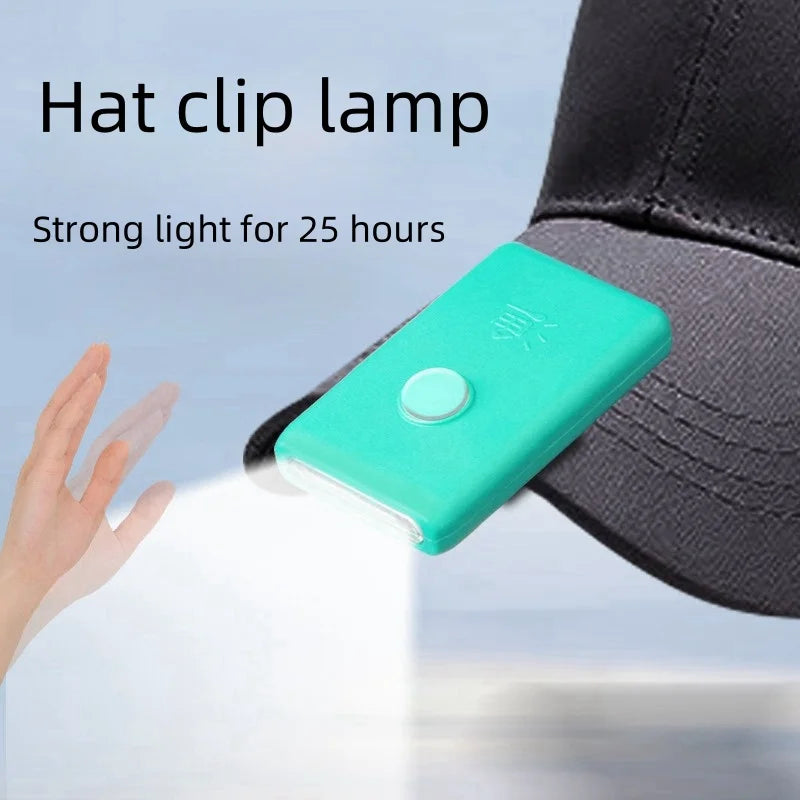 SHINEKNOT LED Hat Brim Clip Light | USB Rechargeable Headlamp