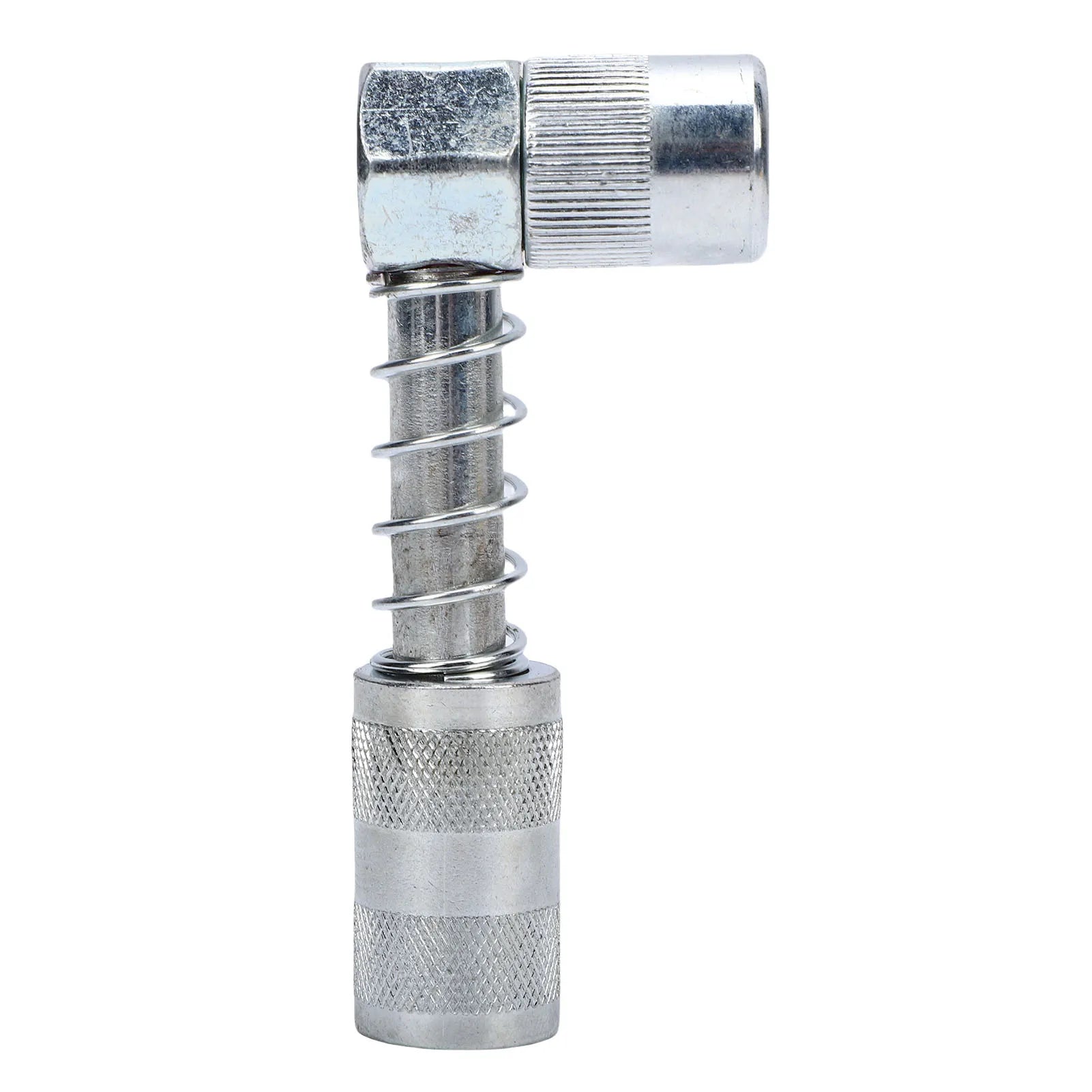 90 Degree Grease Gun Coupler Adapter Right Angle Fitting High Pressure Nozzle Tip Manual Small Portable Extendable Lubrication Peaceful Pleasures Health and Wellness A