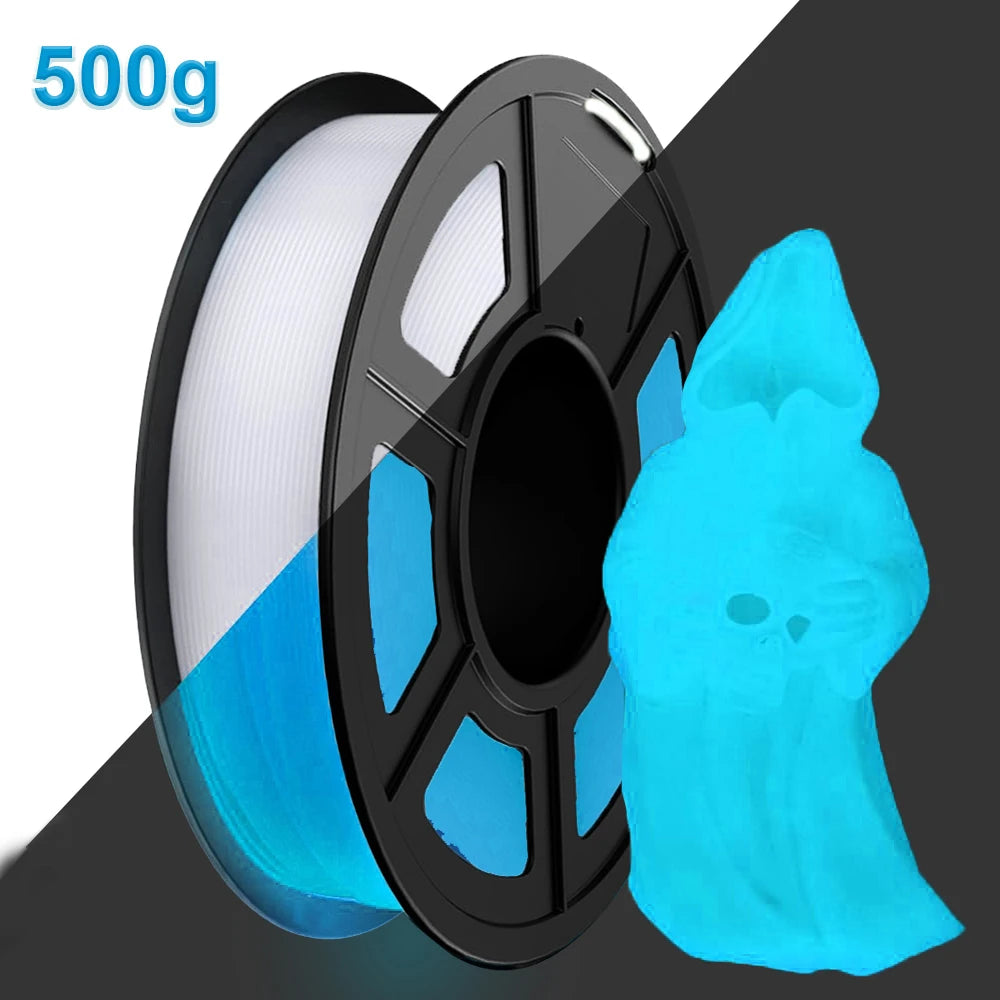 Glow Rainbow PLA Filament 1.75mm – Luminous Glow in the Dark
