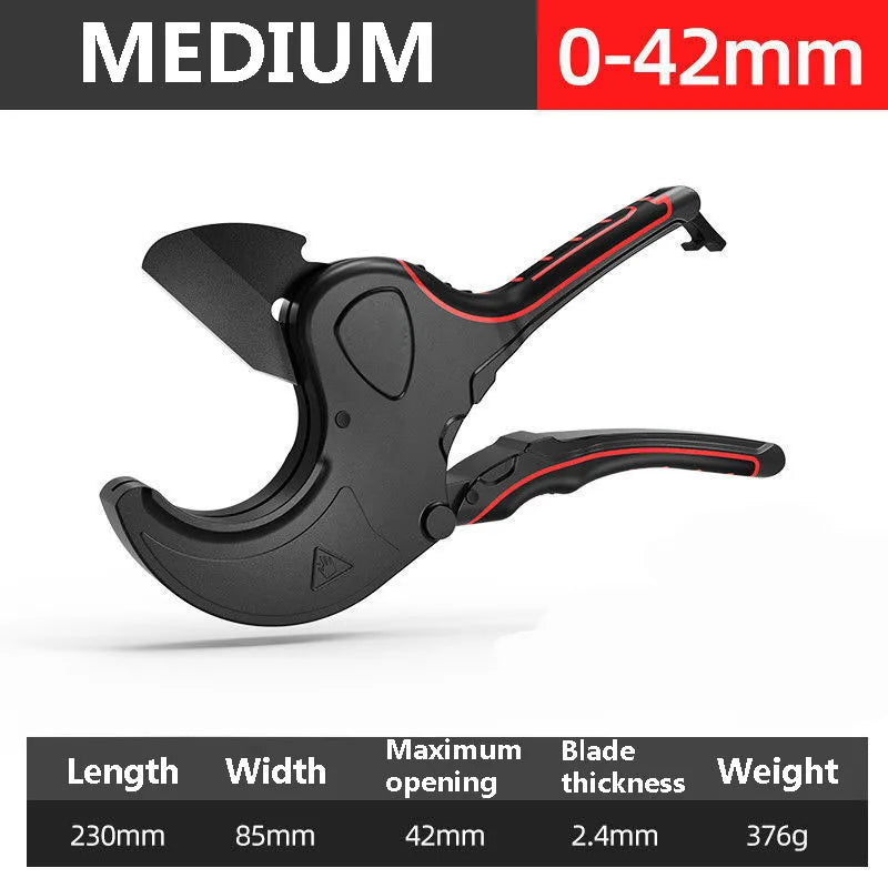 Ratchet Pipe Cutter 32–75mm | PVC PP PE Hose Hand Tool Peaceful Pleasures Health and Wellness 0-42mm