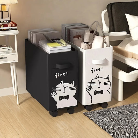 Mobile Rolling Utility Cart | Under-Desk Storage Organizer Rolling Storage Cart Peaceful Pleasures Health and Wellness