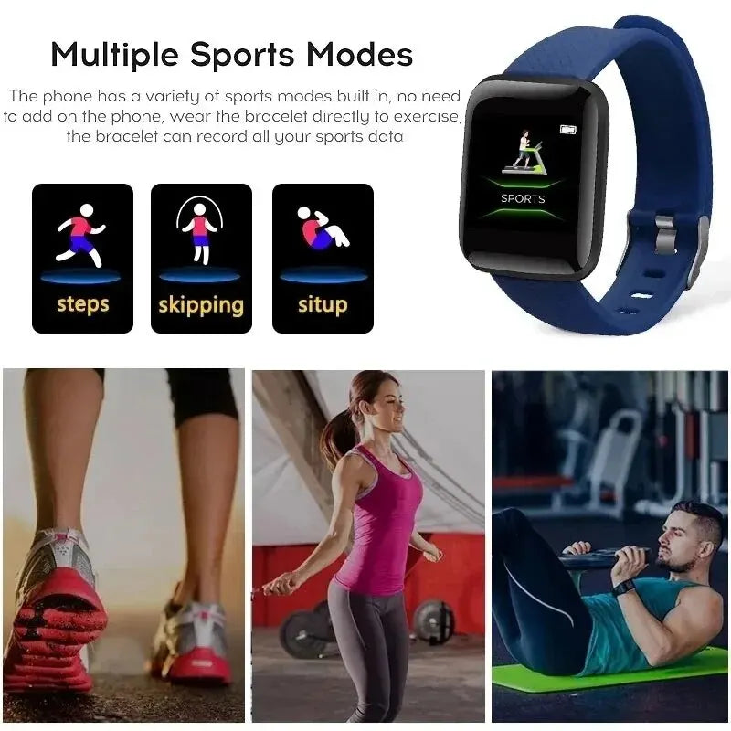 CHAOGENB 116Plus Smartwatch – Steps, Calories, Music & Alerts