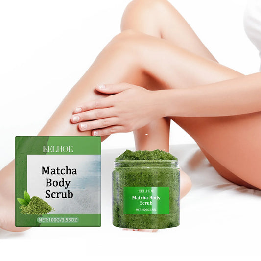 Matcha Sea Salt Body Scrub – Exfoliate, Brighten & Moisturize