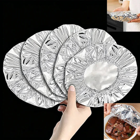 Reusable Aluminum Foil Food Covers – Heat Retention Lids 10/50Pc Food Insulation Cover Oasis Select