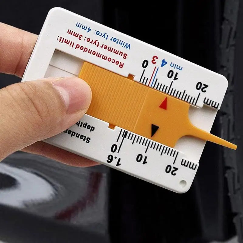 0-20MM Tyre Tread Depth Depthometer Gauge Caliper Plastic Tread Ruler Car Wheel Tire depth gauge Tire Wheel Measure Tool Peaceful Pleasures Health and Wellness