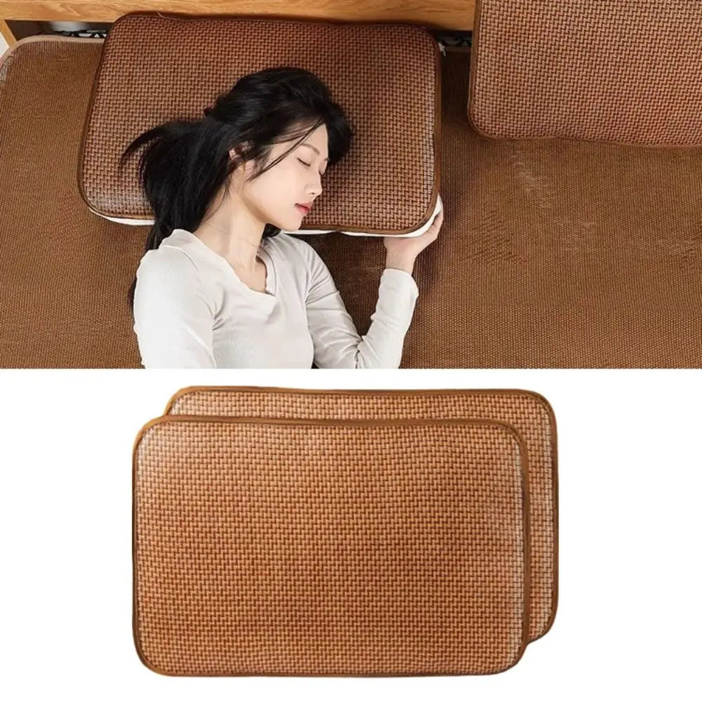 Rattan Bamboo Cool Pillow Covers | Breathable Summer Pillowcases 2pc Cool Pillow Cover Peaceful Pleasures Health and Wellness