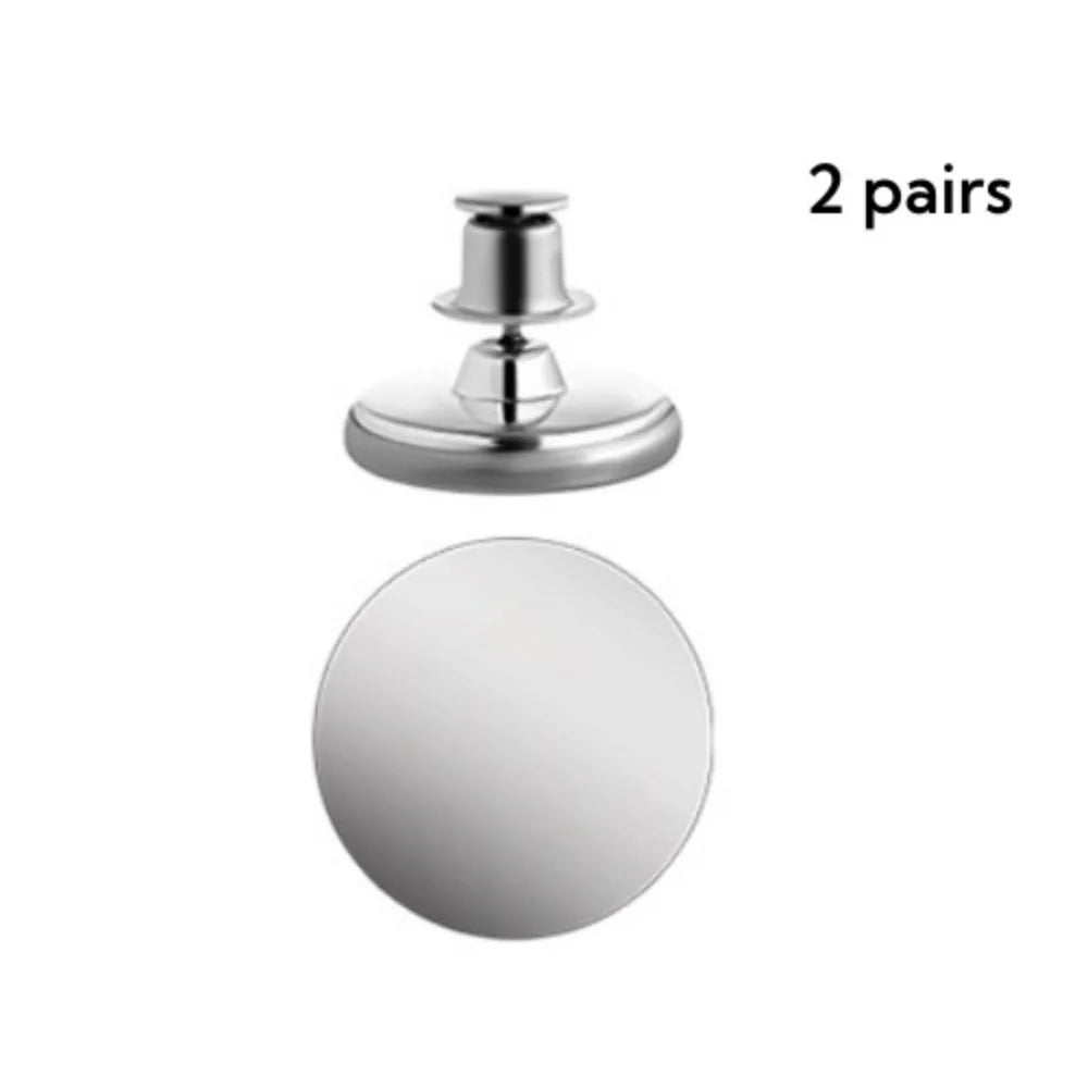 2pair Wall Mounted Curtains Magnetic Buckle Multifunctional Detachable Magnetic Suction Buckle Strong Magnetic Metal Peaceful Pleasures Health and Wellness WHITE