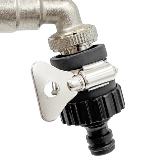 2pcs Durable Universal Water Faucet Adapter Plastic Hose Fitting Quick Connect Fitting Tap for Car Washing Garden Irrigation Peaceful Pleasures Health and Wellness