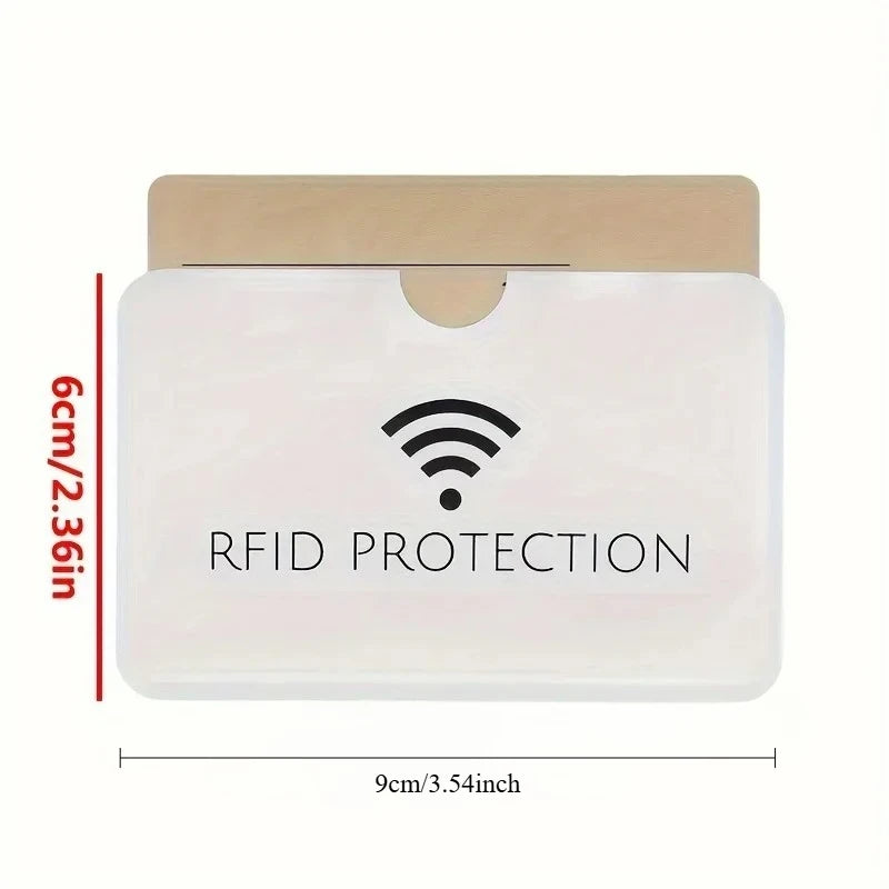 10-Pack Aluminum RFID Blocking Card Sleeves | Wallet Protection