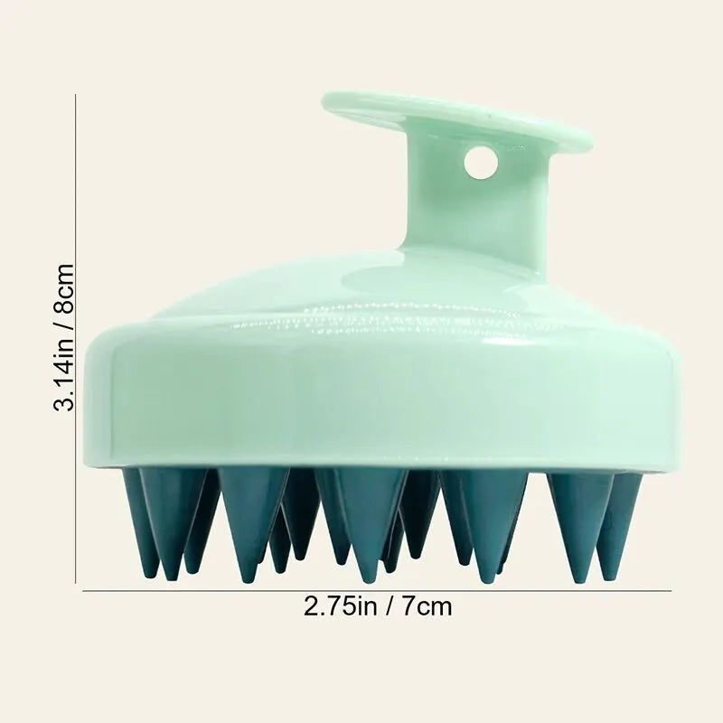 Silicone Scalp Massage Brush & Shampoo Scrubber