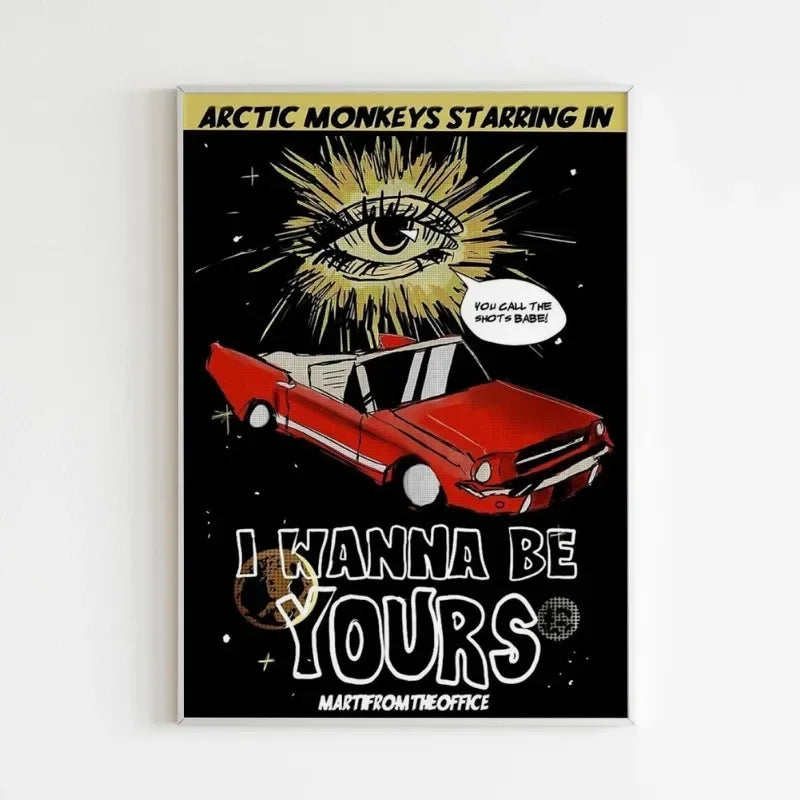 Arctic Monkeys Vintage Rock Band Canvas Wall Art Poster | Unframed