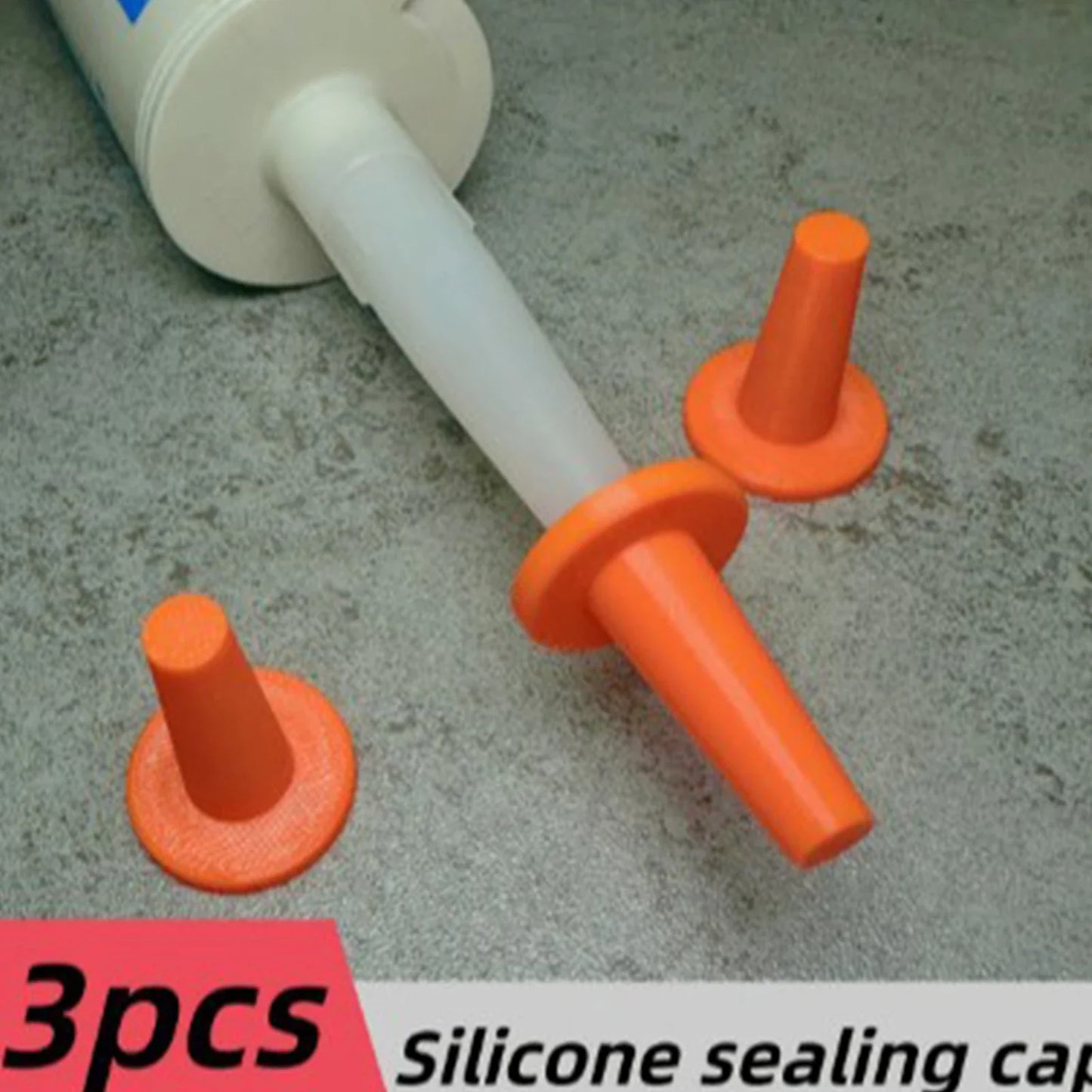 3-Pack Reusable Caulk Nozzle Caps – Airtight Drip-Free Seal
