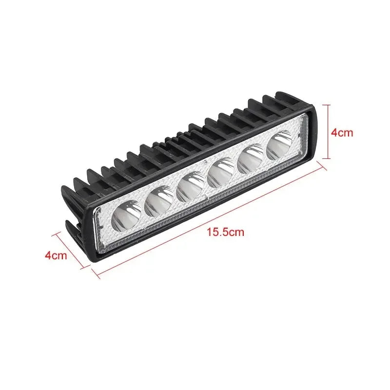 6 LED Car Work Light High Bright Spotlight Universal Offroad Automobile Truck Driving Fog Headlights DRL Driving Lamp 12V Peaceful Pleasures Health and Wellness