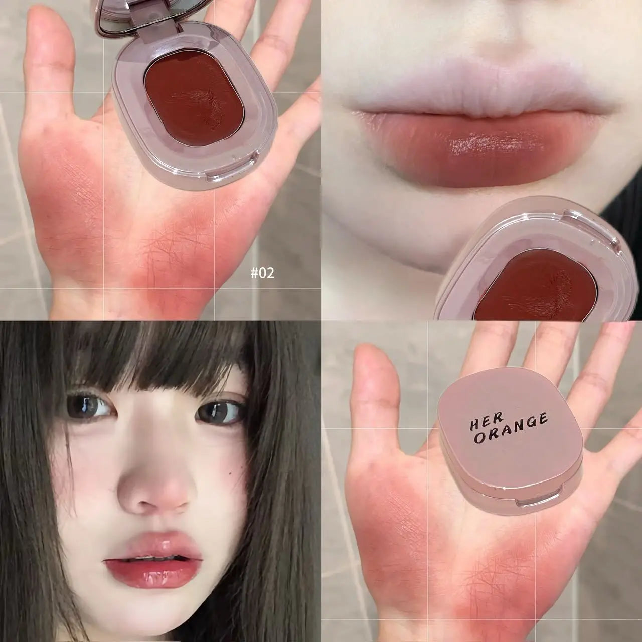 HERORANGE Matte Blush Cream – Multi-Use Lip & Cheek Color