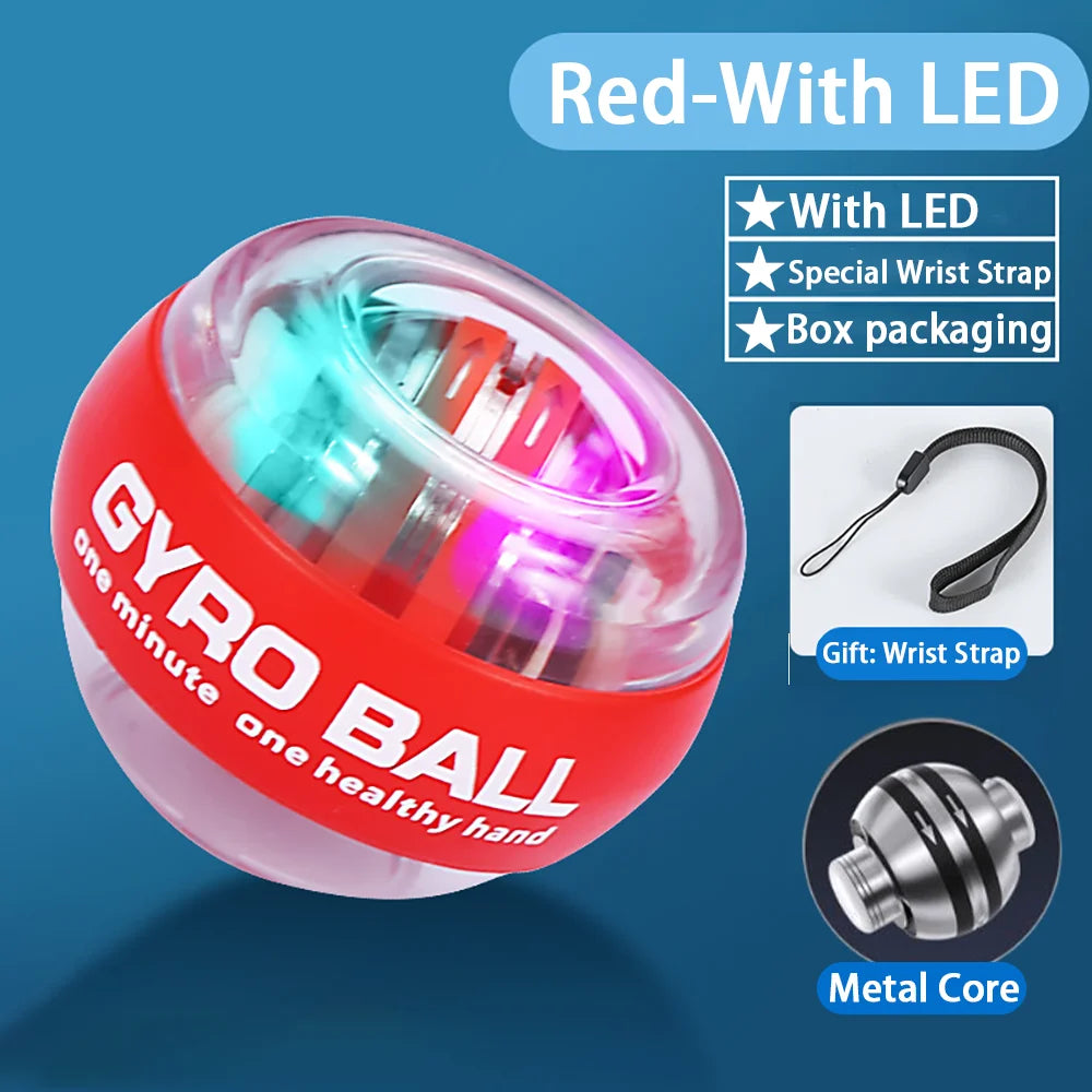 LED Autostart Gyroscopic Wrist Ball – Arm & Grip Trainer