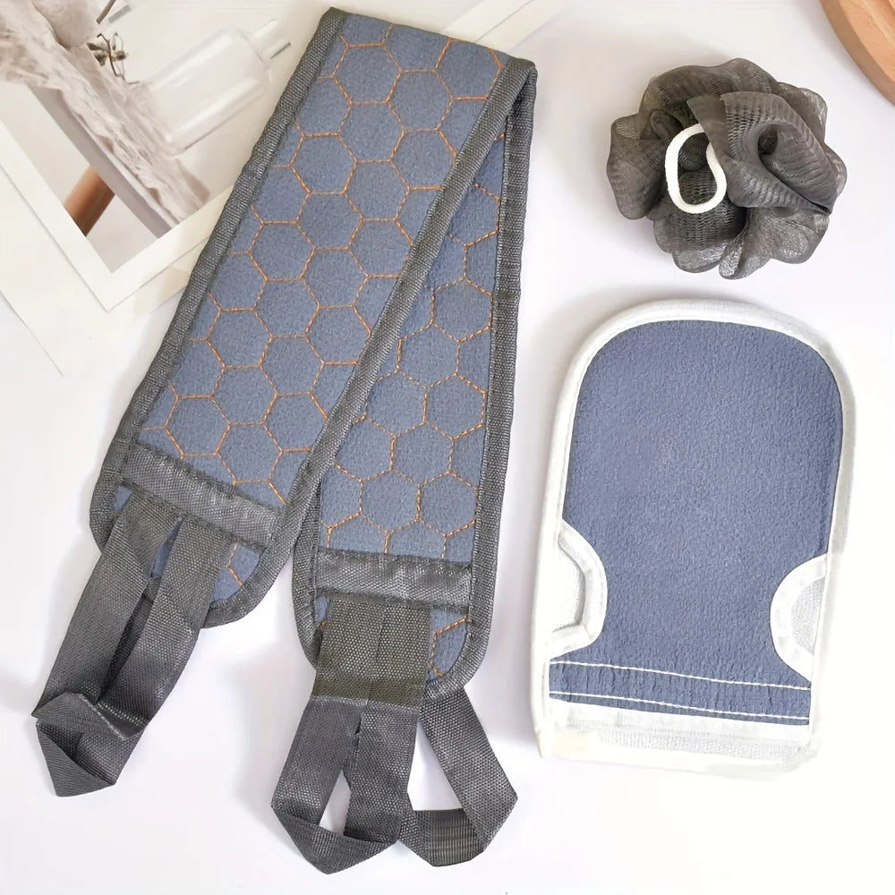 Korean Exfoliating Back Scrubber Belt | Body Wash Towel Strap