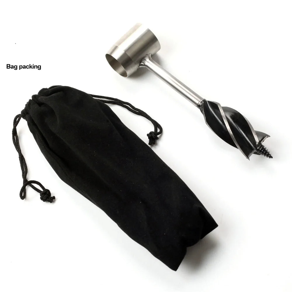 Hand Auger Wrench Drill – Bushcraft & Outdoor Survival Tool Peaceful Pleasures Health and Wellness black