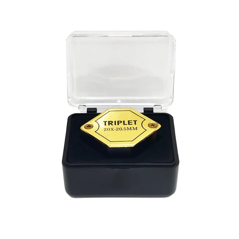 10x 20x 30x Jewelry Diamond Loupe Magnifier Tool Eye Magnifier Magnifying Glass Equipments Triplet Jewelers Eye Triplet Glass Peaceful Pleasures Health and Wellness 7