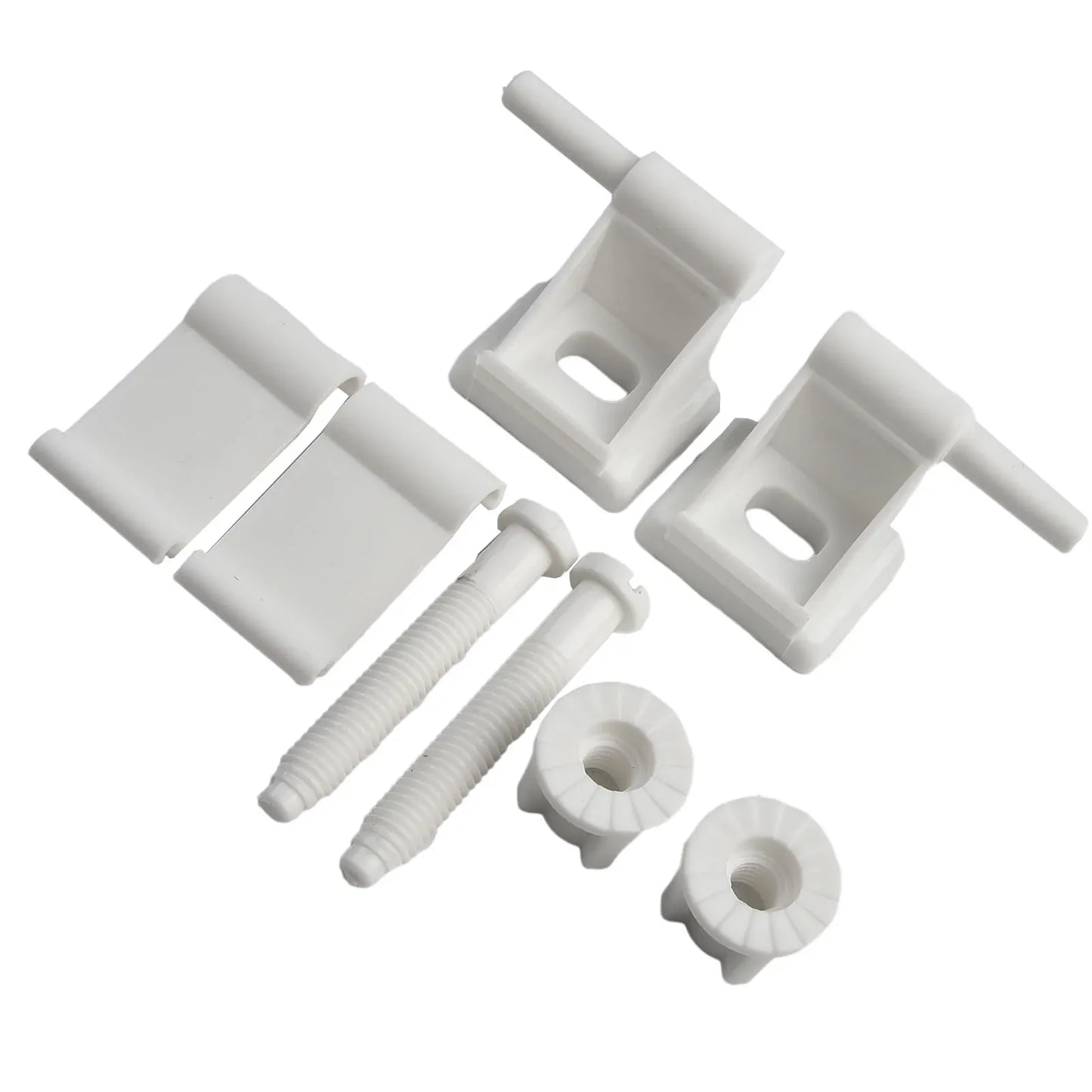 Plastic Toilet Seat Hinge Replacement Kit – Bolts & Screws