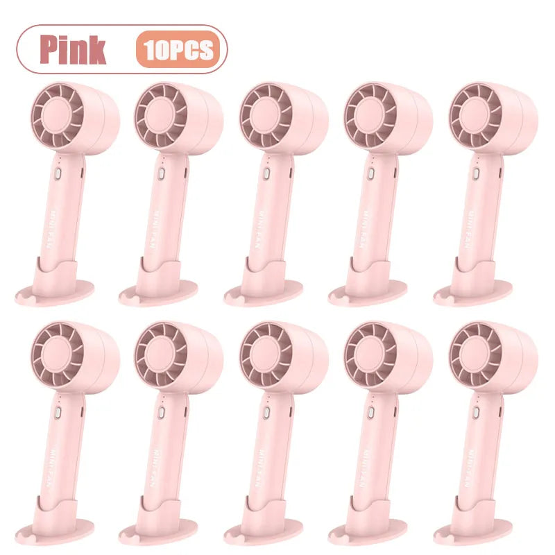 Mini USB Rechargeable Handheld Fan – 3 Speed Portable Desk Fan